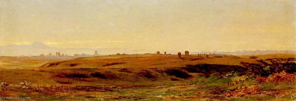 Landscape Sketch (also Known As Roman Campagna) — Thomas Hiram Hotchkiss