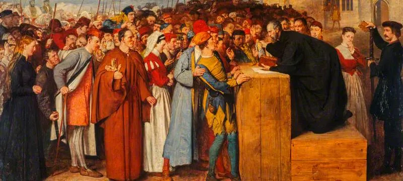 Wishart Preaching Against Mariolatry — William Fettes Douglas