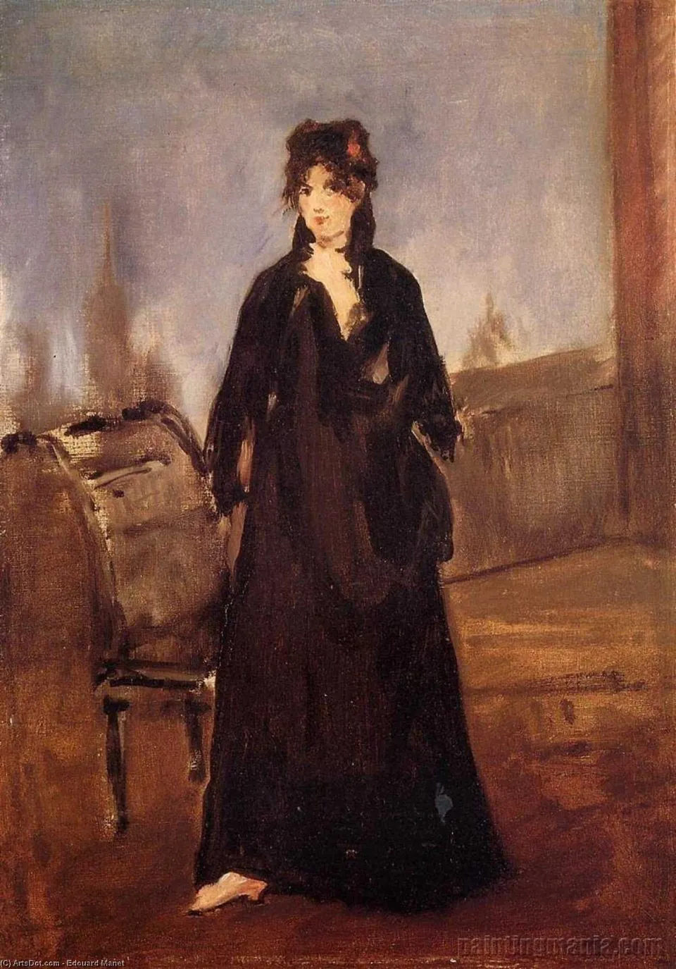 Young Woman With A Pink Shoe (aka Portrait Of Bertne Morisot) — Мане