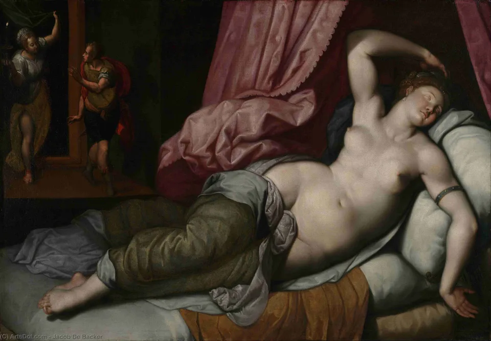 Paris Being Admitted To The Bedchamber Of Helen — Jacob Adriaensz Backer