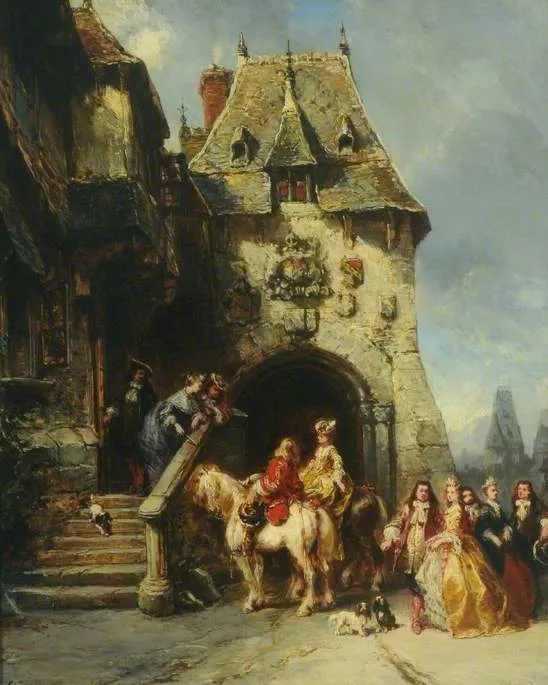 Une Visite Au Château — Эжен Изабе