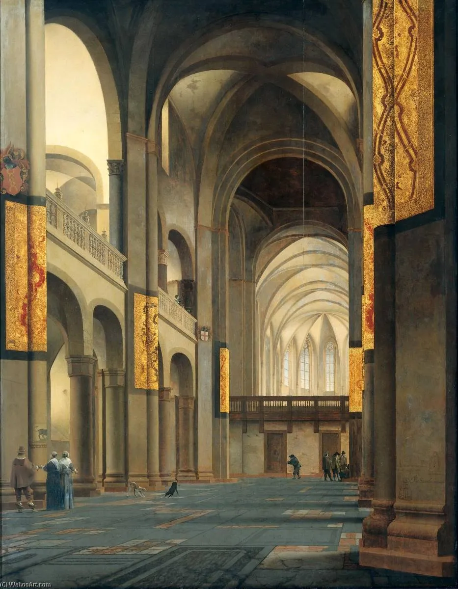 The Nave And Choir Of The Mariakerk In Utrecht, Seen From The West — Peter Saenredam