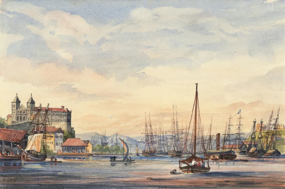 O Porto, Rio De Janeiro [the Port, Rio De Janeiro] — Jules Marie Vincent De Sinety
