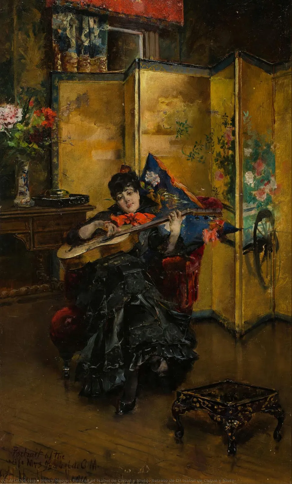 Portrait Of Isabel De Cistué Y Nieto (retrato De Dª Isabel De Cistué Y Nieto) — Генри Мур