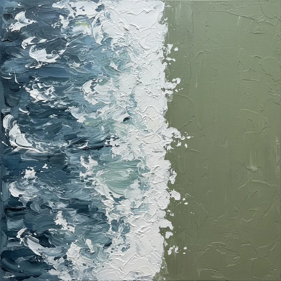 Ephemeral Tides And The Silent Weight Of Sage Monoliths — David Moreau
