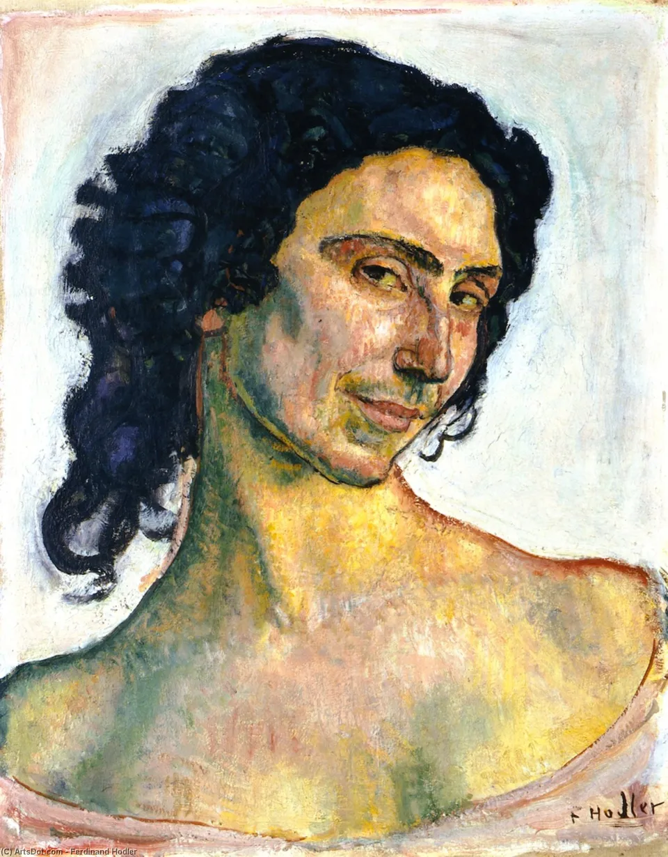 Portrait Of An Italian Woman, Giulia Leonardi — Фердинанд Хёдер