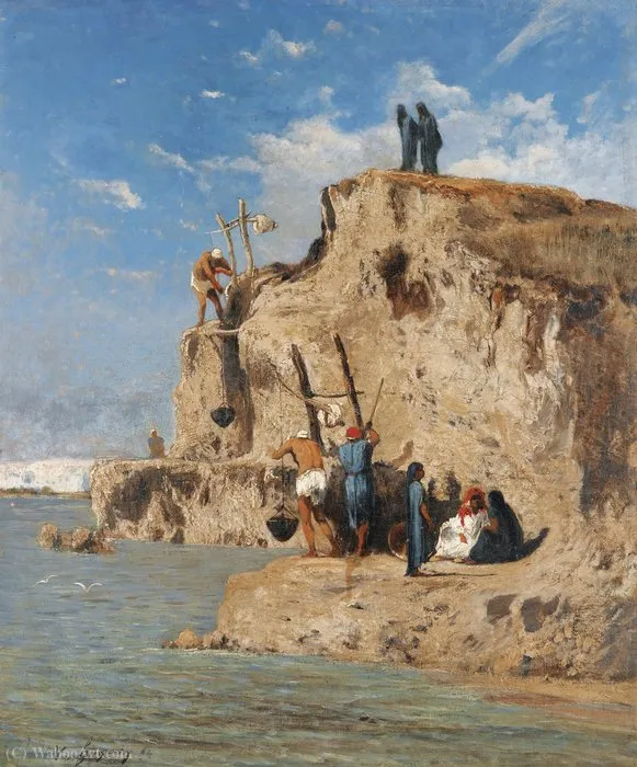 Water Carriers — Victor Pierre Huguet