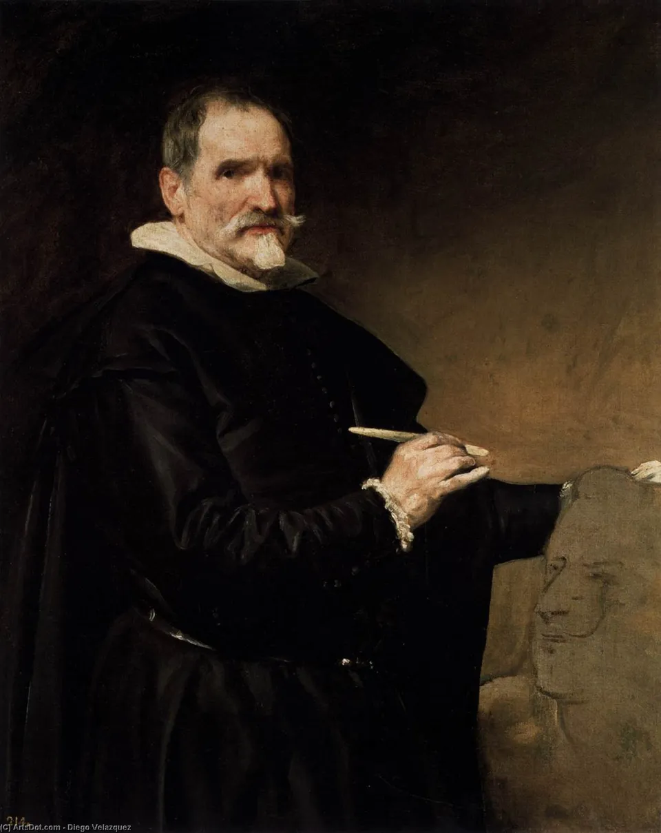 Portrait Of The Sculptor, Juan Martinez Montanes — Диего Родригес Де Сильва И Веласкес