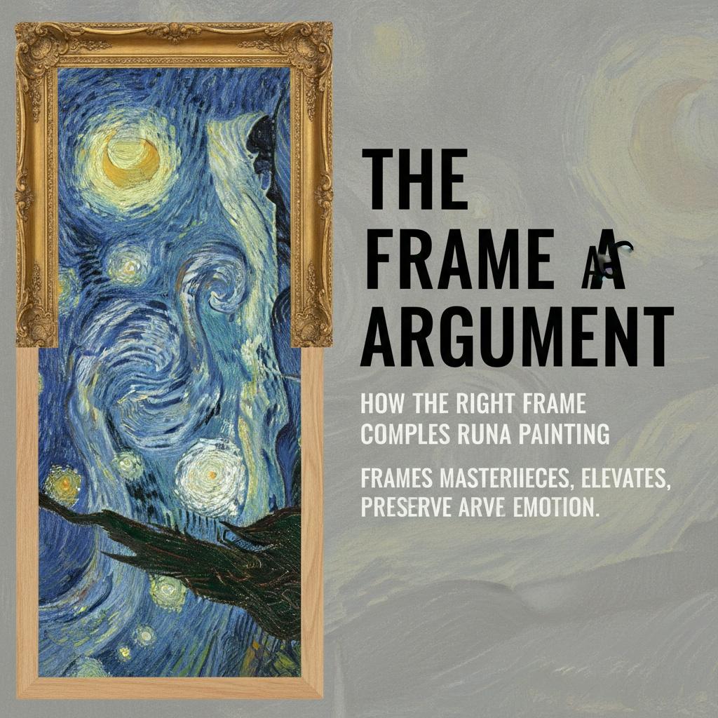 The Frame as Argument: How the Right Frame Completes or Ruins a Painting