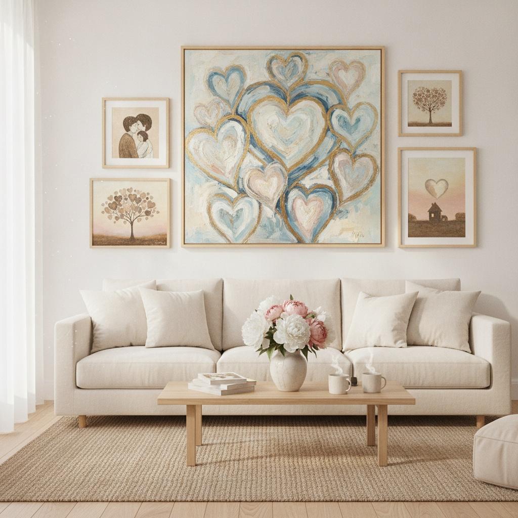 Love in Every Brushstroke: Discover Heartwarming Artworks to Transform Your New Home