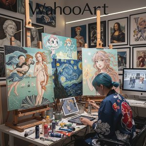 Anime Aesthetics Emerge in Art Reproduction & Customization at