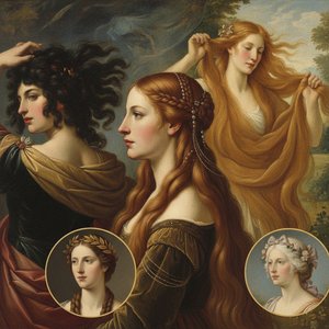Flowing Elegance: A Visual Journey Through the Art of Long Hair in Masterpiece Paintings