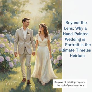 More Than a Memory: Why a Hand-Painted Wedding Portrait is the Ultimate Timeless Heirloom