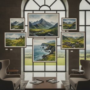Iconic Welsh Landscapes: Premium Hand-Painted Artworks for Professional Hospitality & Corporate Interiors