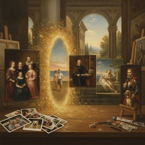 From Snapshot to Storia: Reimagining Personal Photography through Renaissance Oil Reproduction & Customization