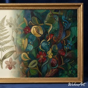 Botanical Elegance Reimagined: Transform Your Photos into AI-Driven Masterpieces with ArtsDot's Bespoke Oil Reproductions