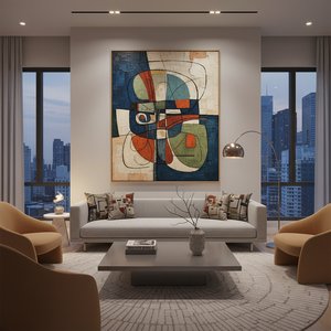 The Dynamic Dialogue: How Abstract Art Enhances Modern Interior Spaces
