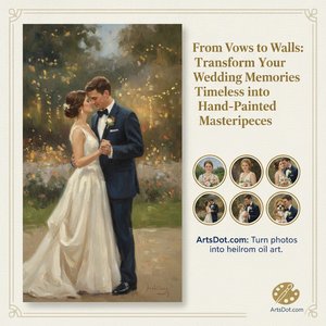 Hochzeit & Kunst: Emotionen für immer verewigen – Ihre Ehe als stilvolle Wandgestaltung