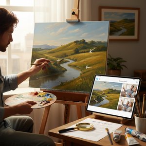 ArtsDot.com F.A.Q.: Perfect Your Vision with Our Unlimited Revision Policy for Custom Oil Paintings