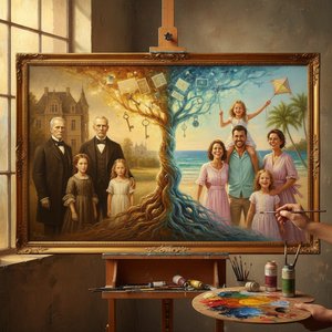Unite Your Loved Ones: Transform Scattered Memories into a Single, Timeless Custom Family Masterpiece
