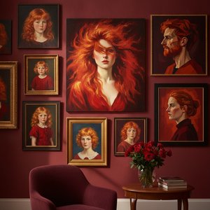 Crimson & Captivating: The Fiery Allure of Red-Haired Masterpieces to Inspire Your Home Gallery