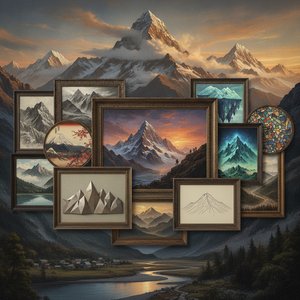 Peak Majesty: 10 Breathtaking Artworks That Capture the Spirit of Mountains