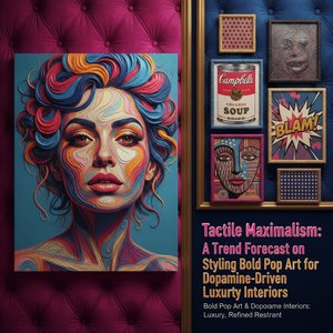 Tactile Maximalism: A Trend Forecast on Styling Bold Pop Art for Dopamine-Driven Luxury Interiors