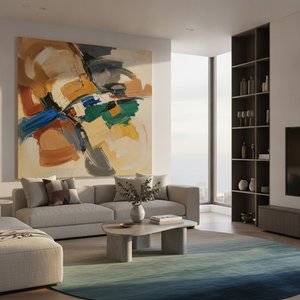 Unlocking Contemporary Abstraction: A Designer's Guide to Curating Emotion and Color for Modern Interiors