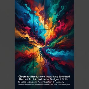 Chromatic Resonance: Integrating Saturated Abstract Art into Interior Design – A Guide to Balance, Accentuation & Harmony