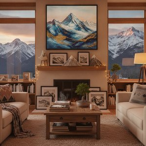 Peak Inspiration: Bringing the Majesty of Mountains into Your Home through Masterful Art