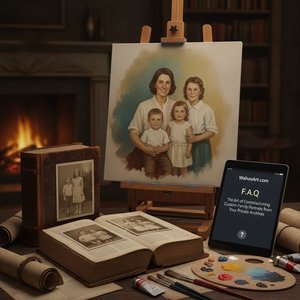 ArtsDot.com F.A.Q.: The Art of Commissioning Timeless Custom Family Portraits from Your Private Archives