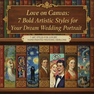 Love on Canvas: 7 Bold Artistic Styles for Your Dream Wedding Portrait