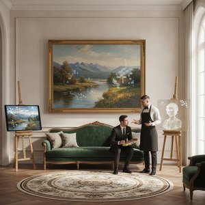 The Art of Cohesion: Elevating Interior Narratives Through Bespoke Customization and Professional Background Transformation
