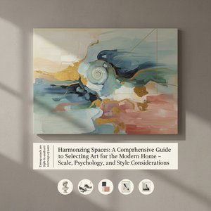Harmonizing Spaces: A Comprehensive Guide to Selecting Art for the Modern Home – Scale, Psychology, and Style Considerations