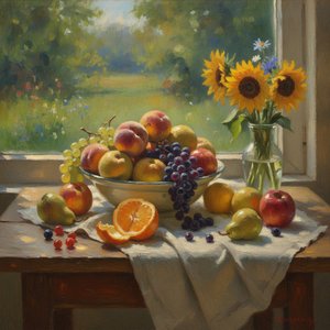 Luminous Harvests: The Sensory Magic and Radiant Light of Impressionist Fruit Still Lifes