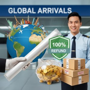 ArtsDot.com F.A.Q.: Zero-Stress International Customs & 100% Duty Refund Policy