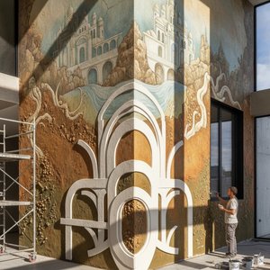Mastering Texture and Depth: A Professional Guide to Integrating Plaster, Relief, and Mural Art into Architectural Design