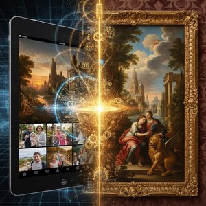 バロックとロマン主義の情熱：AIが写真から蘇らせる、感情豊かな絵画の世界