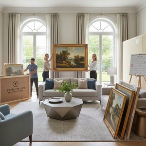 Premium Ready-to-Hang Wall Art: Express Delivery for High-End Home Staging in Under 3 Weeks