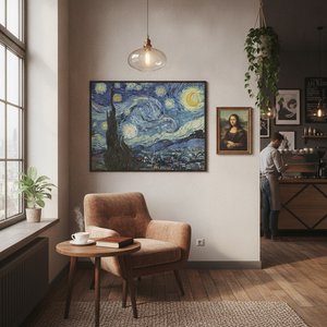 The Curator’s Guide: Elevating Coffee Shop Ambiance Through Iconic Masterpiece Reproductions
