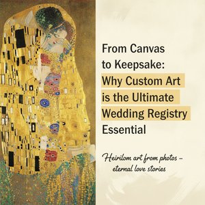Beyond Silver and Linens: Elevating Your Wedding Registry with Custom Art