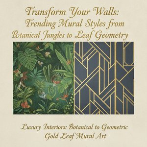 From Jungle Scenes to Gold Leaf Geometry: A Guide to Today's Most Requested Mural Styles