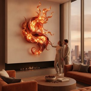 Ignite Your Space: Discover the Warmth and Passionate Energy of Fire-Inspired Art for Your New Home