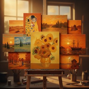 Golden Glow: Top 10 Famous Paintings Dominated by Orange Tones