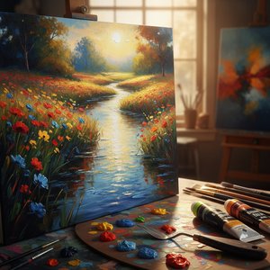 The Magic of Acrylics: Capturing Light and Color with Modern Vibrancy and Impressionist Soul