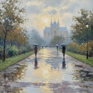 Whispers of Rain: Capturing Light and Emotion in Impressionist Masterpieces