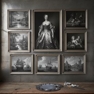 Pewter & Palette: 10 Master Paintings In Silver Tones |