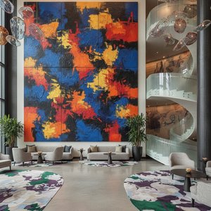 Expressionist Abstraction: A Procurement Guide to Bold Colors and Emotional Impact for Modern Hotel Interiors