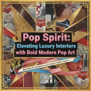 Pop Spirit: Elevating Luxury Interiors with Bold Modern Pop Art