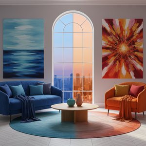 The Emotional Palette: Choosing Art by Color & Its Impact on Interior Spaces
